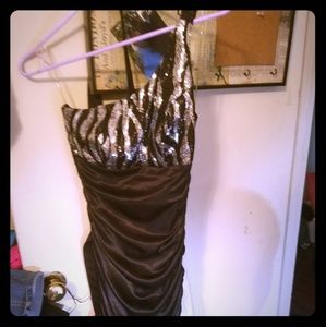 Black and silver dress